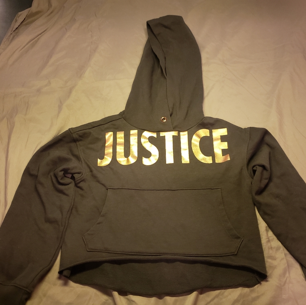 Girls Justice Sweatshirt Crop Top